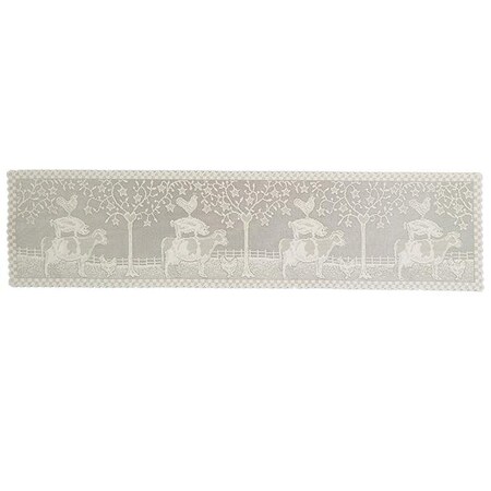Heritage Lace Heritage Lace FH-1460NA 14 x 60 in. Farmhouse Table Runner; Natural FH-1460NA